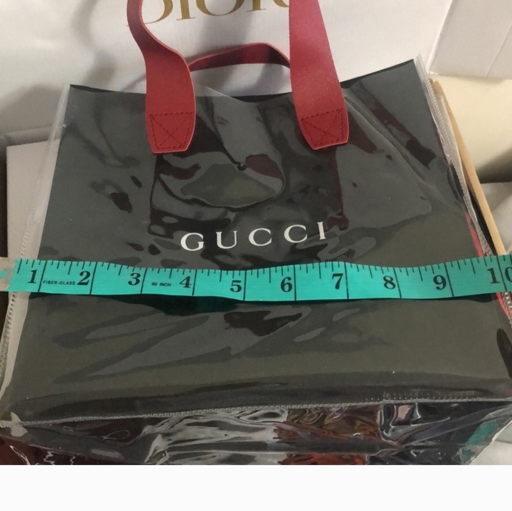 Gucci Shopping Bag Tote with PVC Cover - Picture 4 of 7